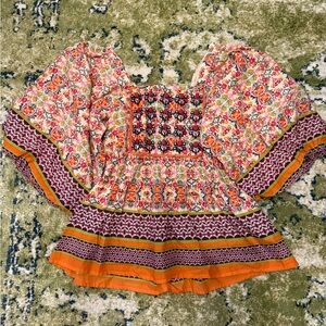 Ivy Jane Multicolor Boho Blouse NWOT